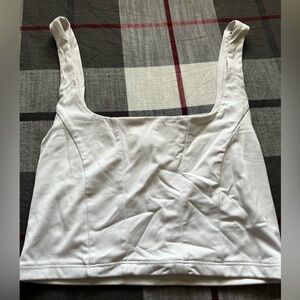 White crop top